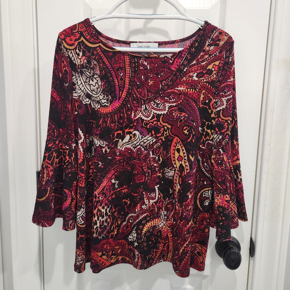 Jones Studio Multicolor Blouse Top Size Meduim